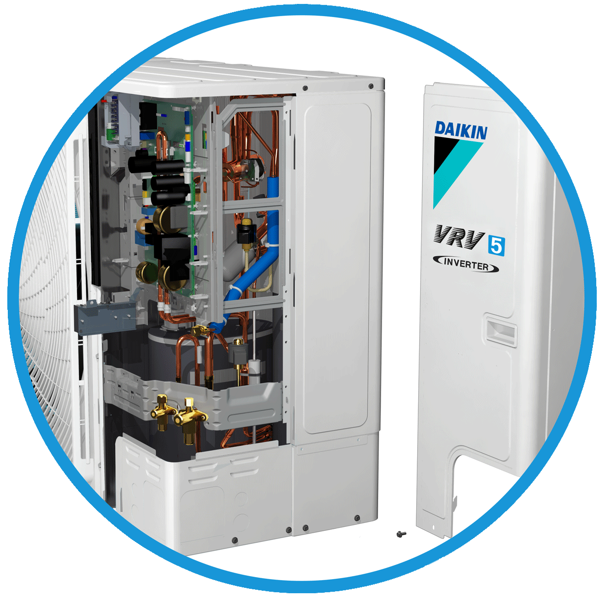notranjost enote daikin vrv5